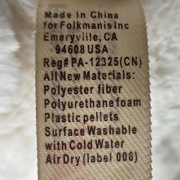 Cuddly White Plush Bear Toy - Picture 9 of 9